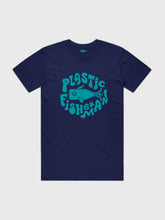 Load image into Gallery viewer, Original Plastic Fisherman T-shirt, Deep Ocean Blue