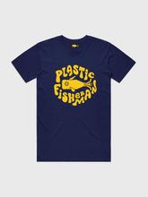 Load image into Gallery viewer, Original Plastic Fisherman T-shirt, Deep Ocean Blue
