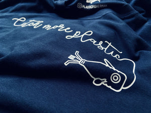 Catch More Plastic T-shirt, Deep Ocean Blue